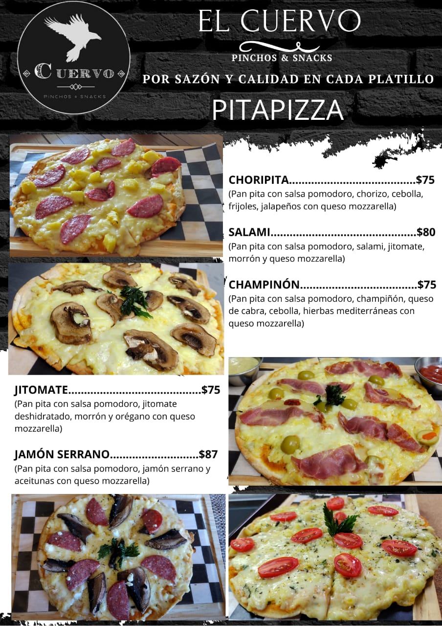 Carta de Cuervo Pinchos & Snacks  en Morelia , Michoacán  — página 6